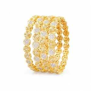 ILMA Trends Traditional Kundan & Diamond Embellished Multi Layered Ethnic Bracelet Bangle Collection for Modern Women